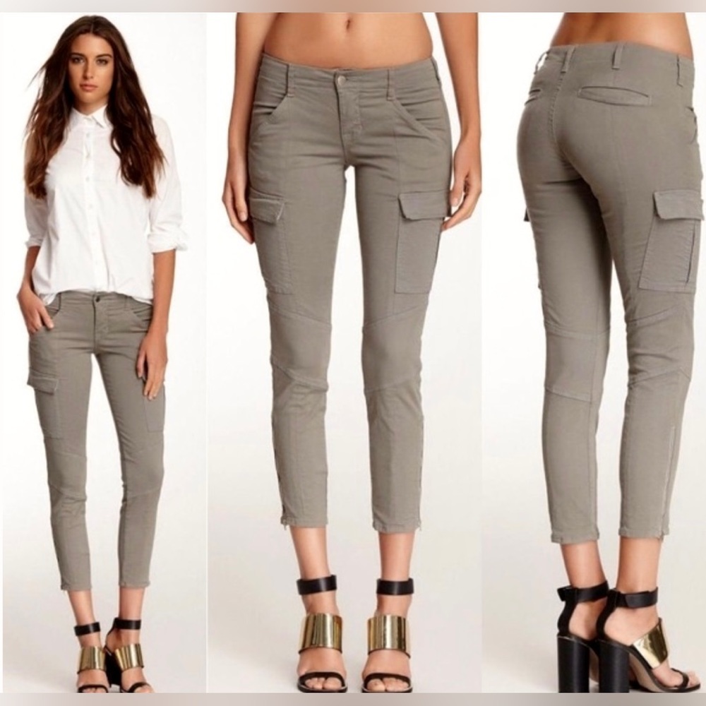 NWT J Brand Jeans for Theory Cropped Houlihan Low-Rise Skinny Cargo Pants